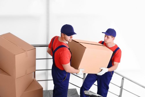 Local packing materials arranged for house moves, storage, and office packing